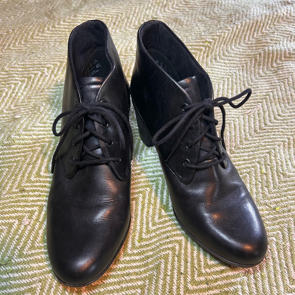 Clarks Black Ankle Boots